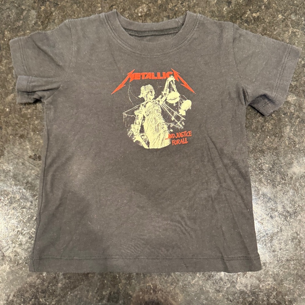 Metallica tshirt short sleeve toddler graphic tshirt 2t